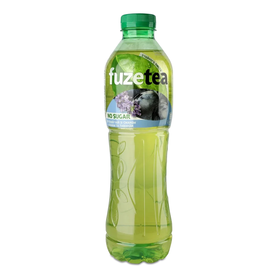 Чай FuzeTea зелений зі смаком лохини та лаванди 0,5л.