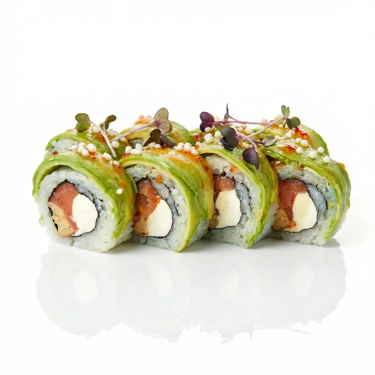 з лососем та авокадо